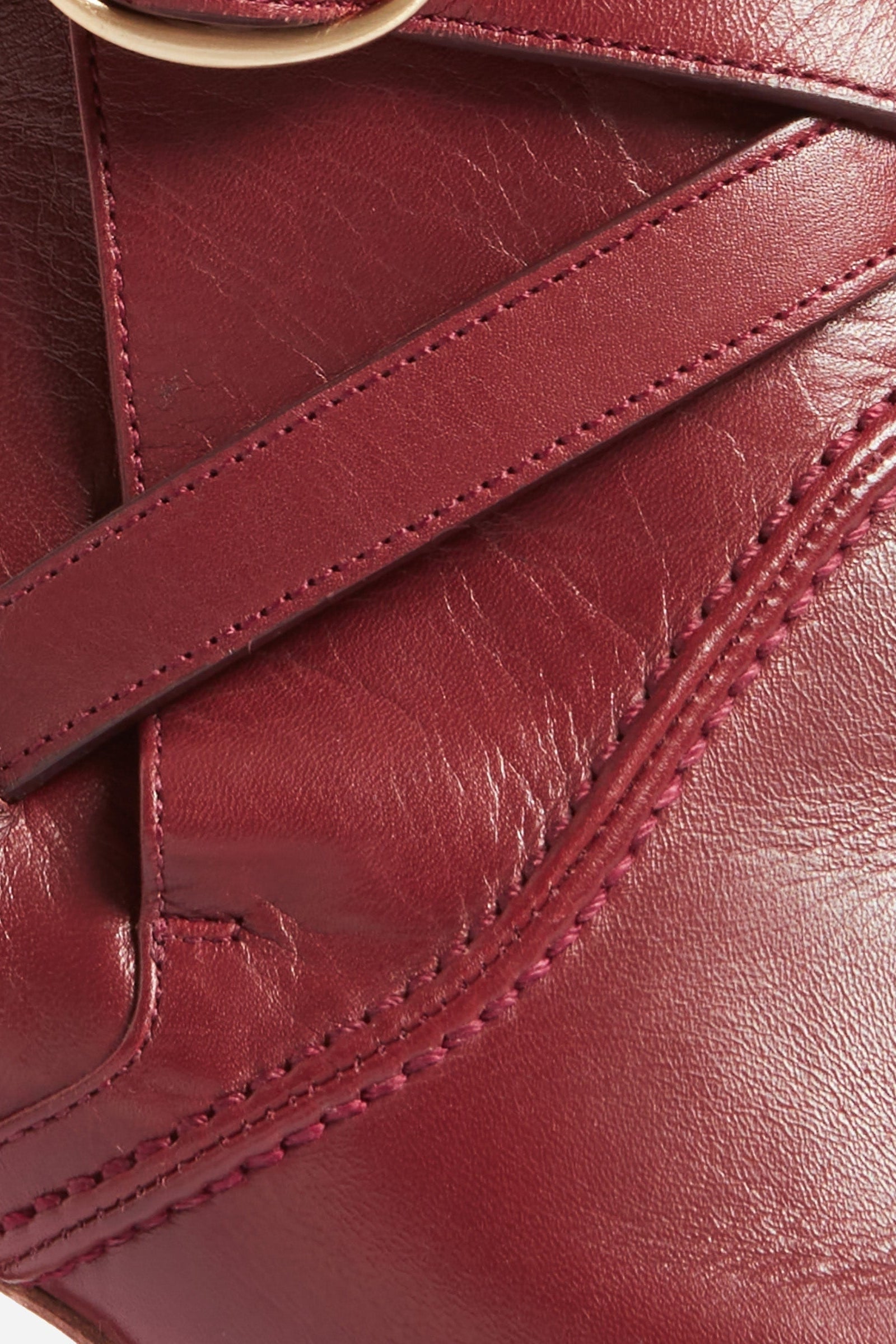 Leather 85 ankle boots - Mahogany