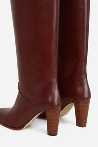 10 QTY NEW // ACAJOU / Bottes en Cuir - ACAJOU