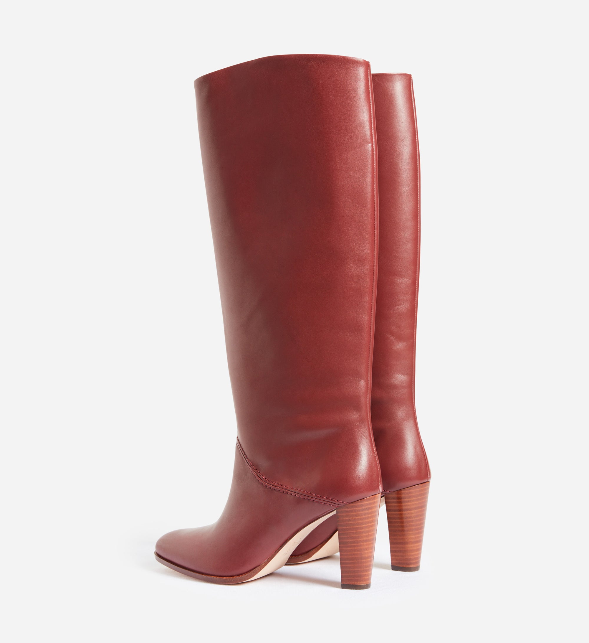 10 QTY NEW // ACAJOU / Bottes en Cuir - ACAJOU