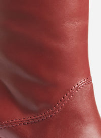 10 QTY NEW // ACAJOU / Bottes en Cuir - ACAJOU
