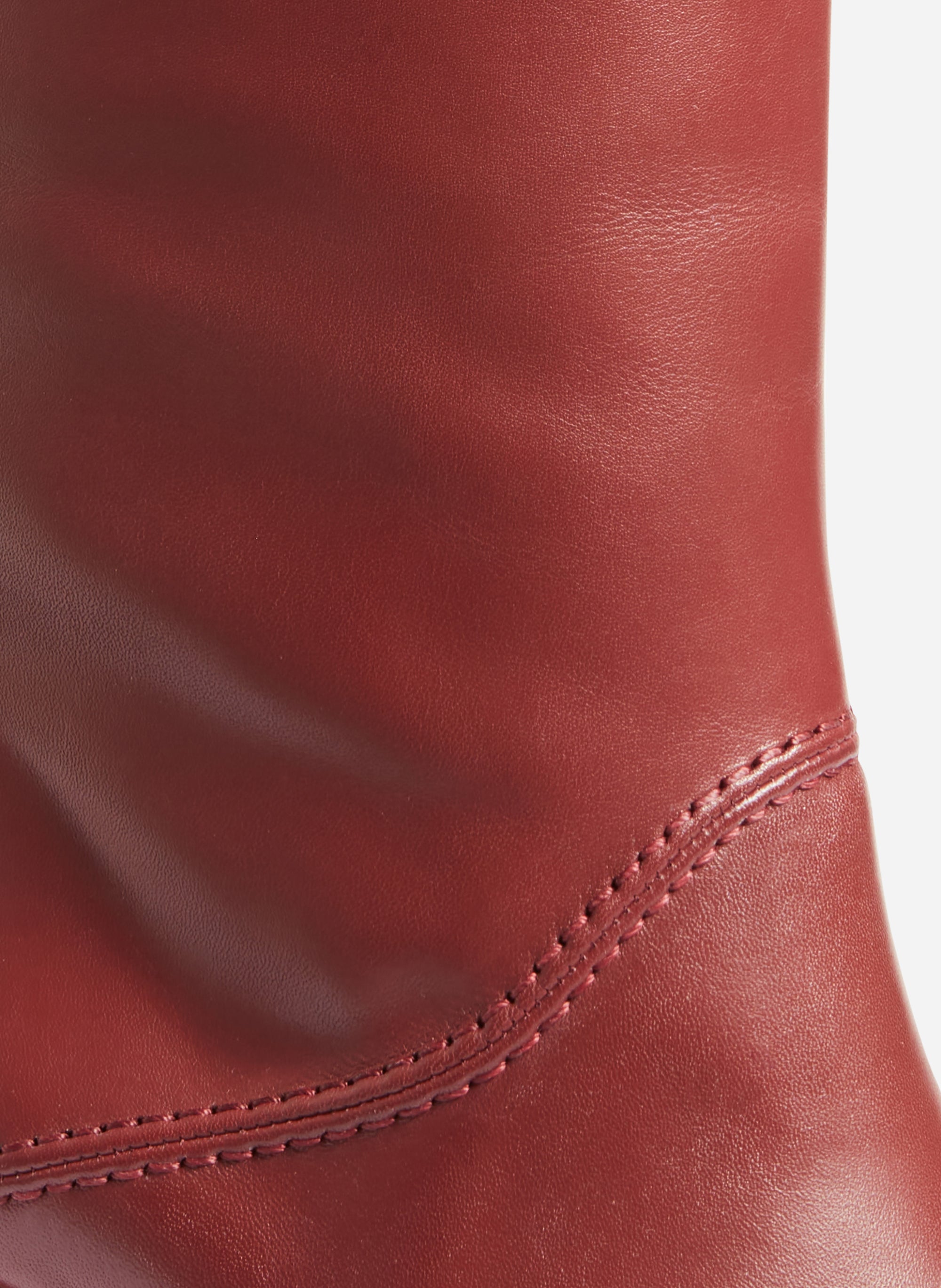 10 QTY NEW // ACAJOU / Bottes en Cuir - ACAJOU