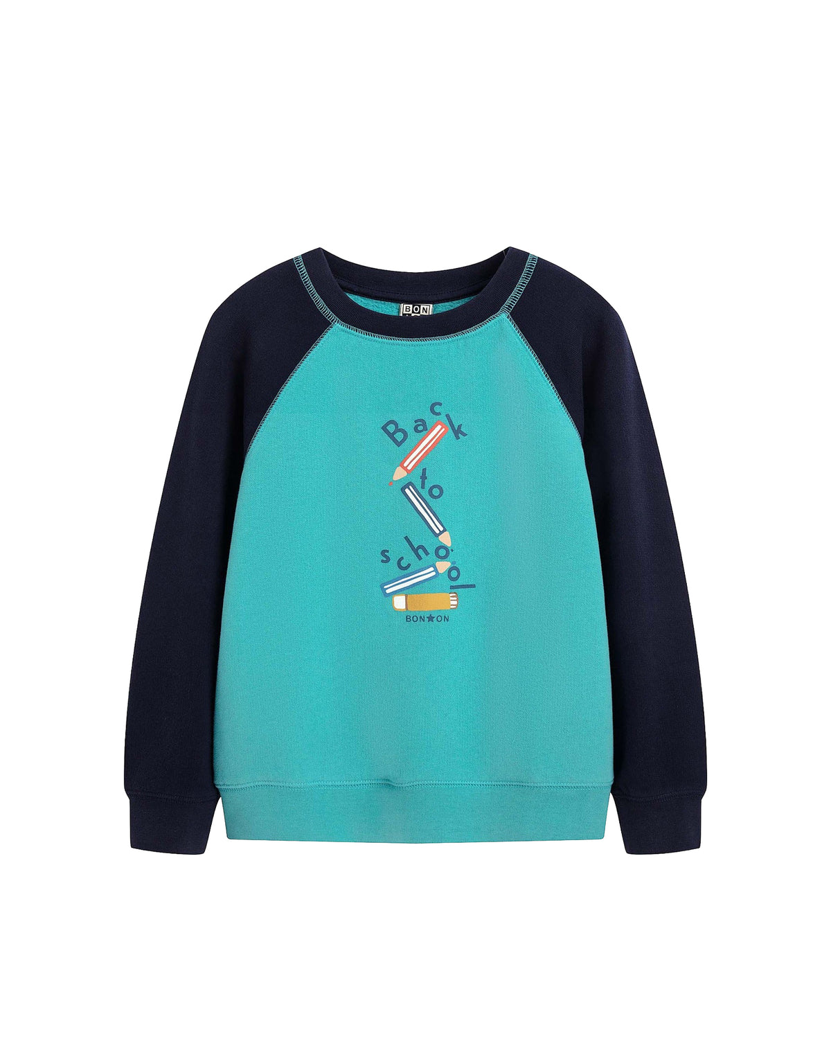 Sandy cotton sweatshirt - Peacock Blue