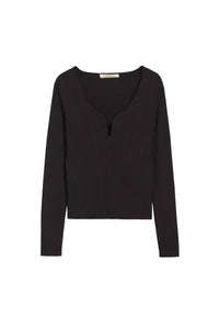 Pull Drea à col V - Noir