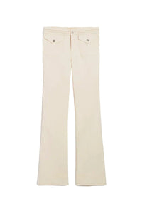 Pantalon bootcut Nano en denim - Craie