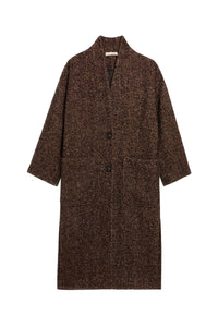 Manteau Bachir en laine mélangée - Marron