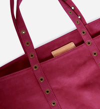 4 QTY NEW // BORDEAUX / Cabas L en Nubuck - BORDEAUX