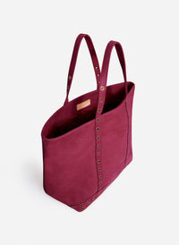 4 QTY NEW // BORDEAUX / Cabas L en Nubuck - BORDEAUX