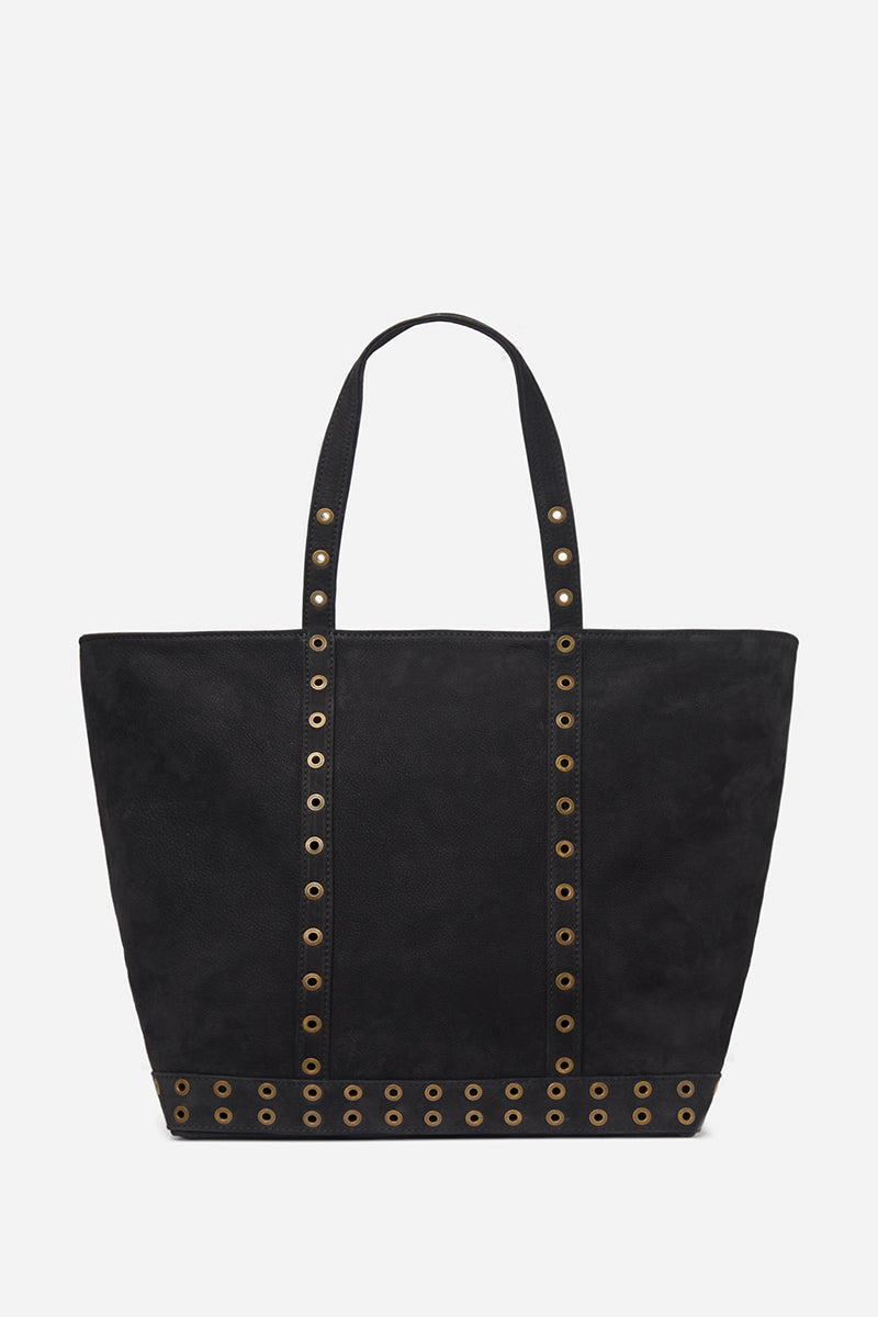 3 QTY NEW // NOIR / Cabas L en Nubuck - NOIR