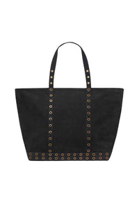 Iconic L leather tote bag - Black
