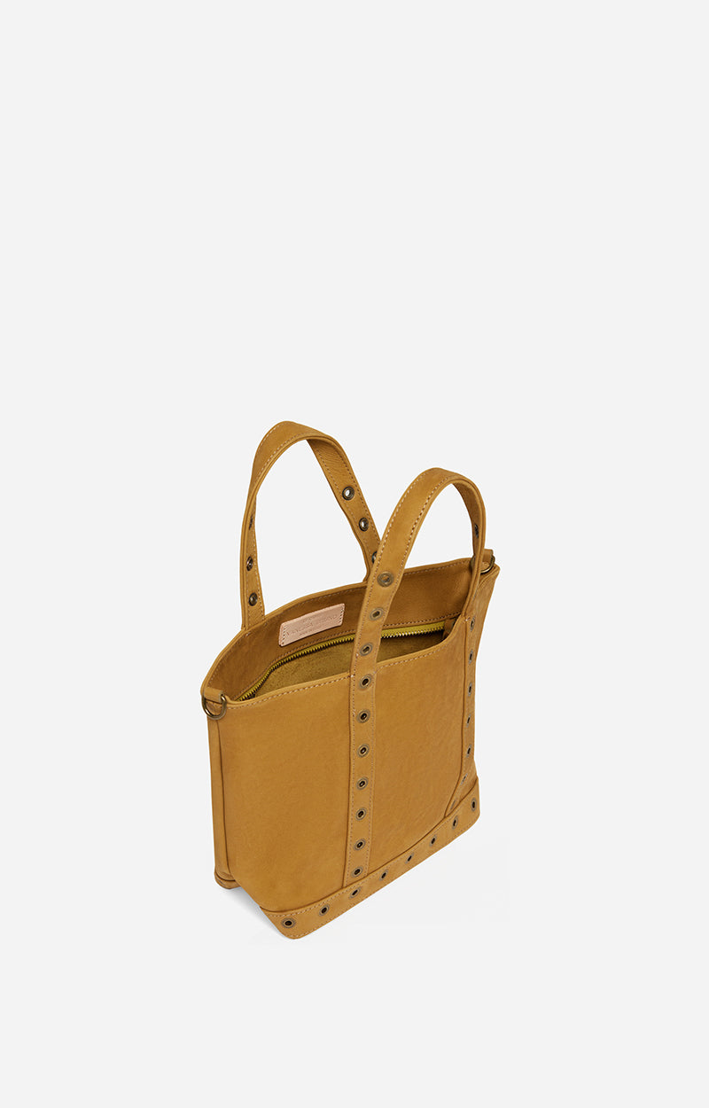 3 QTY NEW // MOUTARDE / Cabas S en Nubuck - MOUTARDE