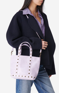 Cabas S en cuir - Parme
