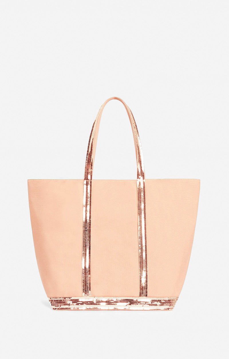 45 QTY NEW // CREME / Cabas L En Toile - CREME