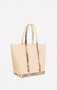 45 QTY NEW // CREME / Cabas L En Toile - CREME
