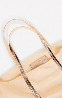 45 QTY NEW // CREME / Cabas L En Toile - CREME