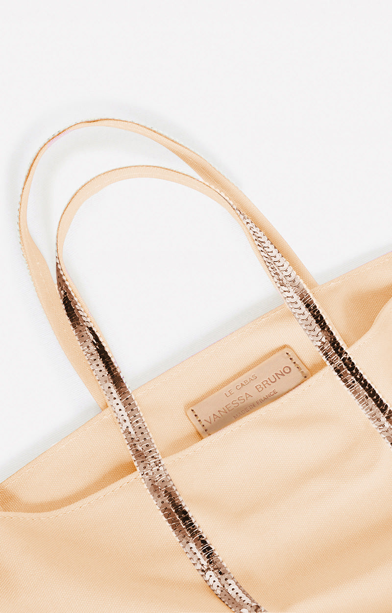 45 QTY NEW // CREME / Cabas L En Toile - CREME