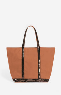 8 QTY NEW // BROWNIE / Cabas L En Toile - BROWNIE