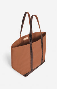 8 QTY NEW // BROWNIE / Cabas L En Toile - BROWNIE