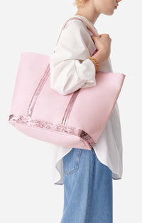 8 QTY NEW // CYCLAMEN / Cabas L En Toile - CYCLAMEN