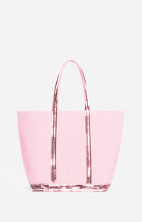 8 QTY NEW // CYCLAMEN / Cabas L En Toile - CYCLAMEN
