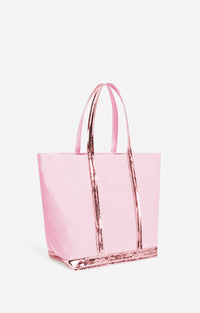 8 QTY NEW // CYCLAMEN / Cabas L En Toile - CYCLAMEN
