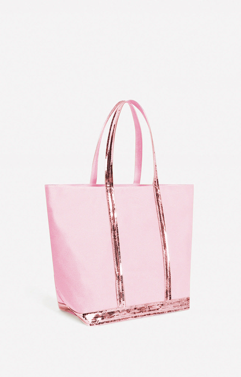 8 QTY NEW // CYCLAMEN / Cabas L En Toile - CYCLAMEN