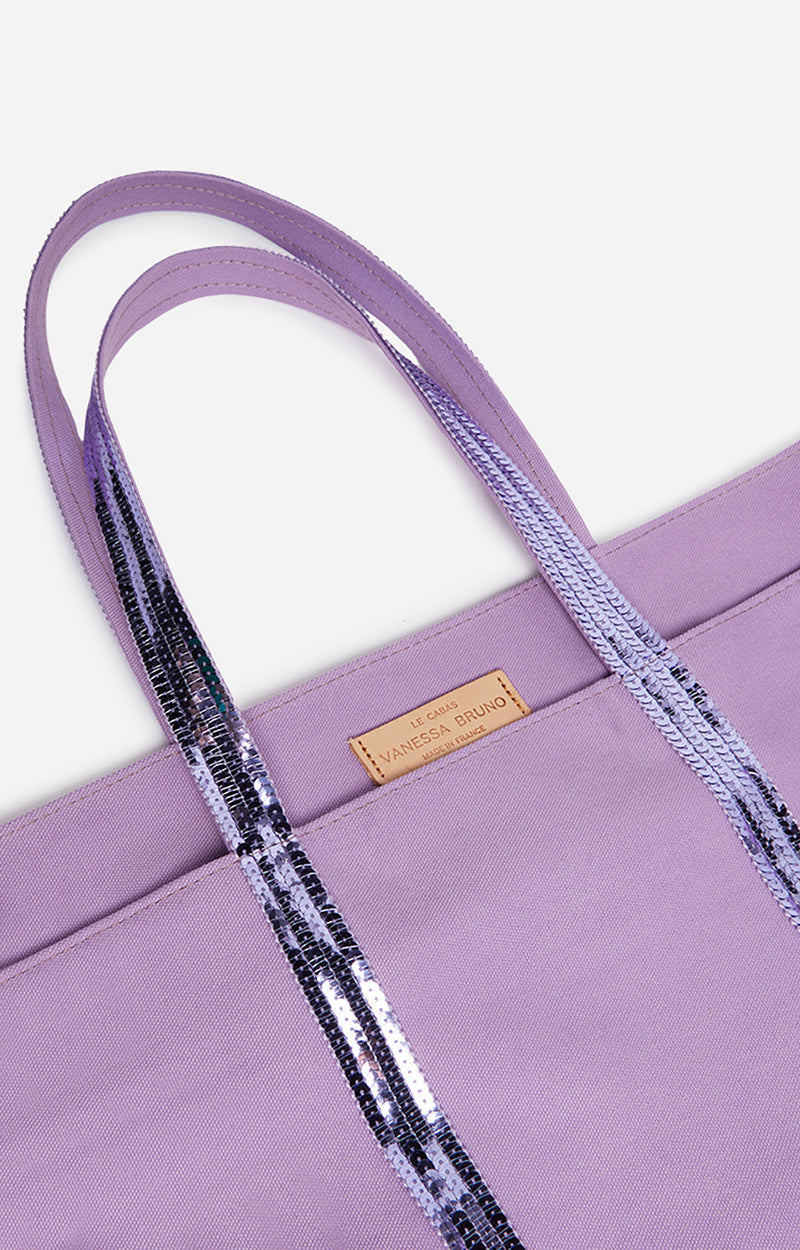 4 QTY NEW // CROCUS / Cabas L En Toile - CROCUS