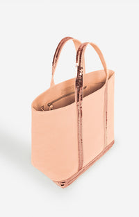 15 QTY NEW // CREME / Cabas M En Toile - CREME