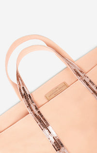 15 QTY NEW // CREME / Cabas M En Toile - CREME