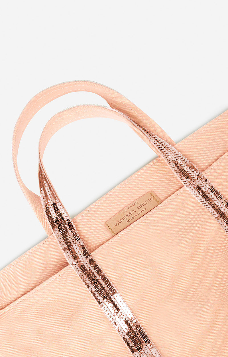 15 QTY NEW // CREME / Cabas M En Toile - CREME