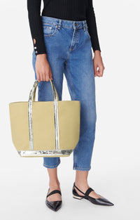7 QTY NEW // ANIS / Cabas M En Toile - ANIS