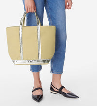 7 QTY NEW // ANIS / Cabas M En Toile - ANIS
