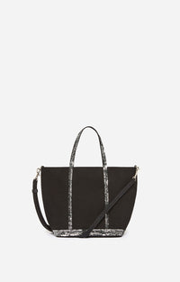 8 QTY NEW // NOIR/GLACIAL / Cabas S En Toile - NOIR/GLACIAL