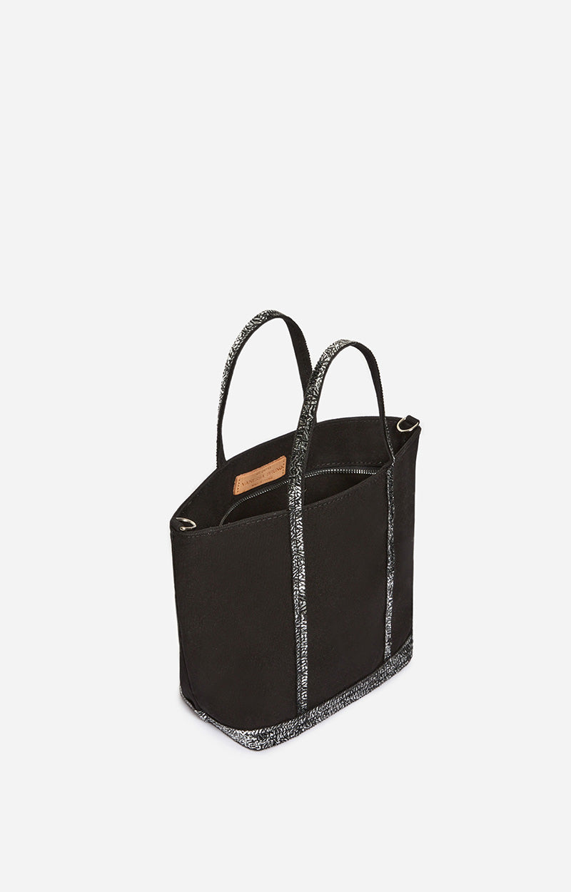 8 QTY NEW // NOIR/GLACIAL / Cabas S En Toile - NOIR/GLACIAL