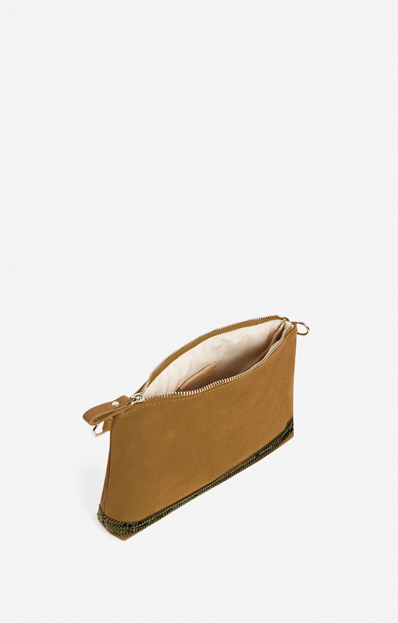 10 QTY NEW // BRONZE / Pochette Zippée - BRONZE