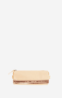 17 QTY NEW // CREME / Trousse Ecolier - CREME