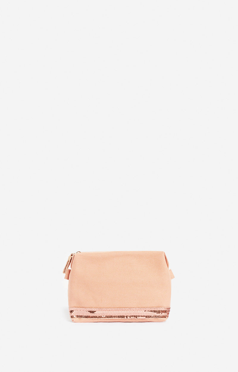 9 QTY NEW // CREME / Petite Trousse Zippée - CREME