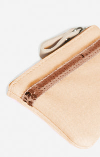 9 QTY NEW // CREME / Petit Porte-Monnaie - CREME