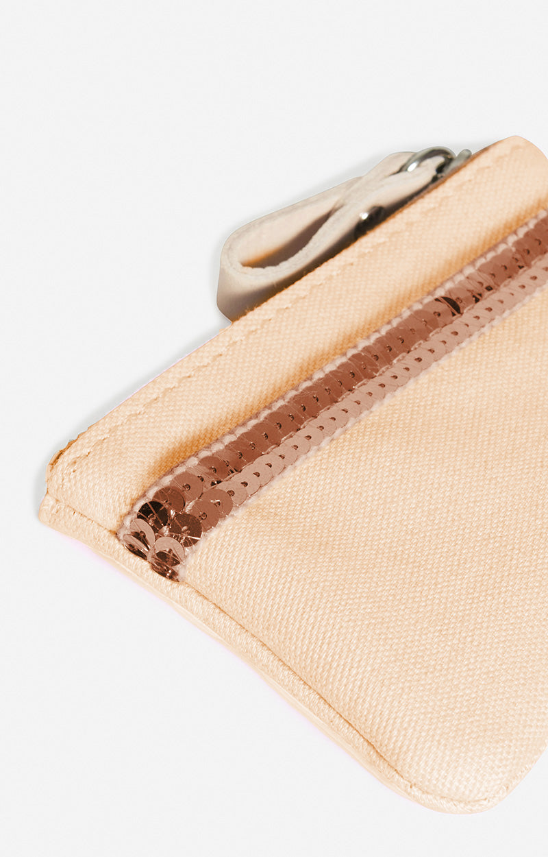 9 QTY NEW // CREME / Petit Porte-Monnaie - CREME