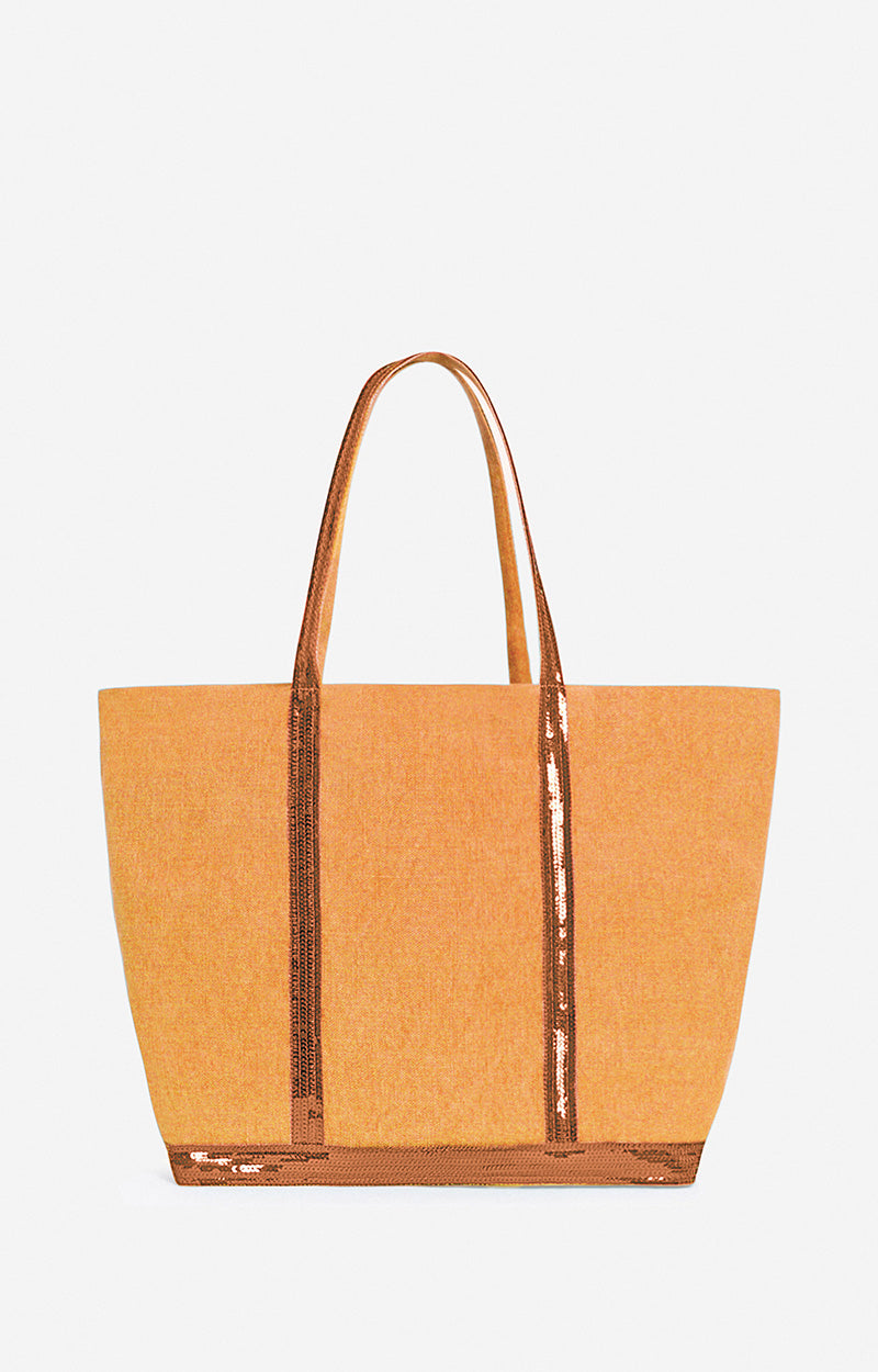 75 QTY NEW // MANGUE / Cabas L Zippé En Lin - MANGUE