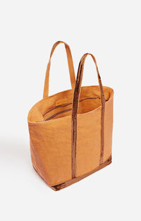 75 QTY NEW // MANGUE / Cabas L Zippé En Lin - MANGUE