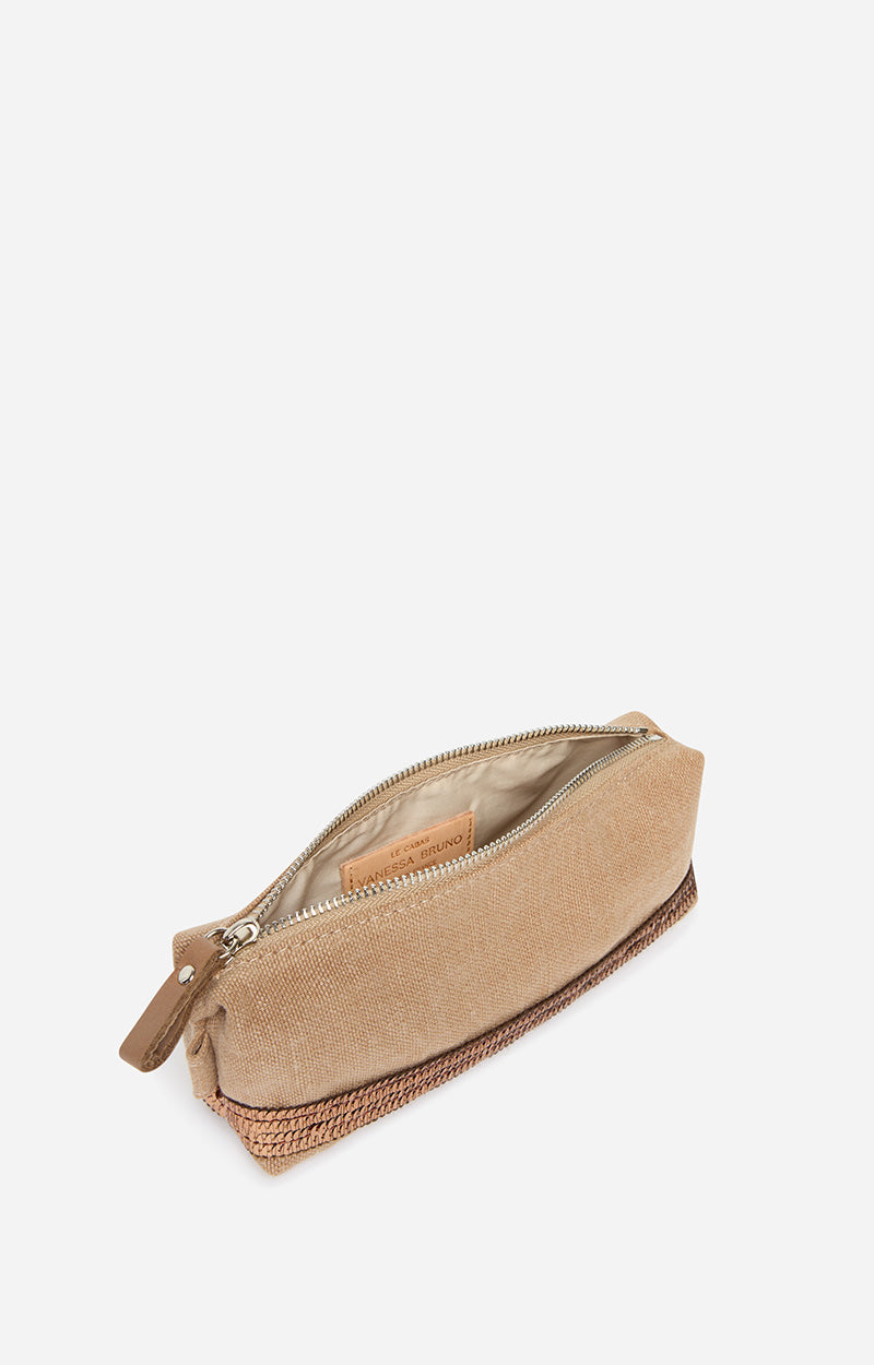 15 QTY NEW // JUTE / Trousse Ecolier - JUTE