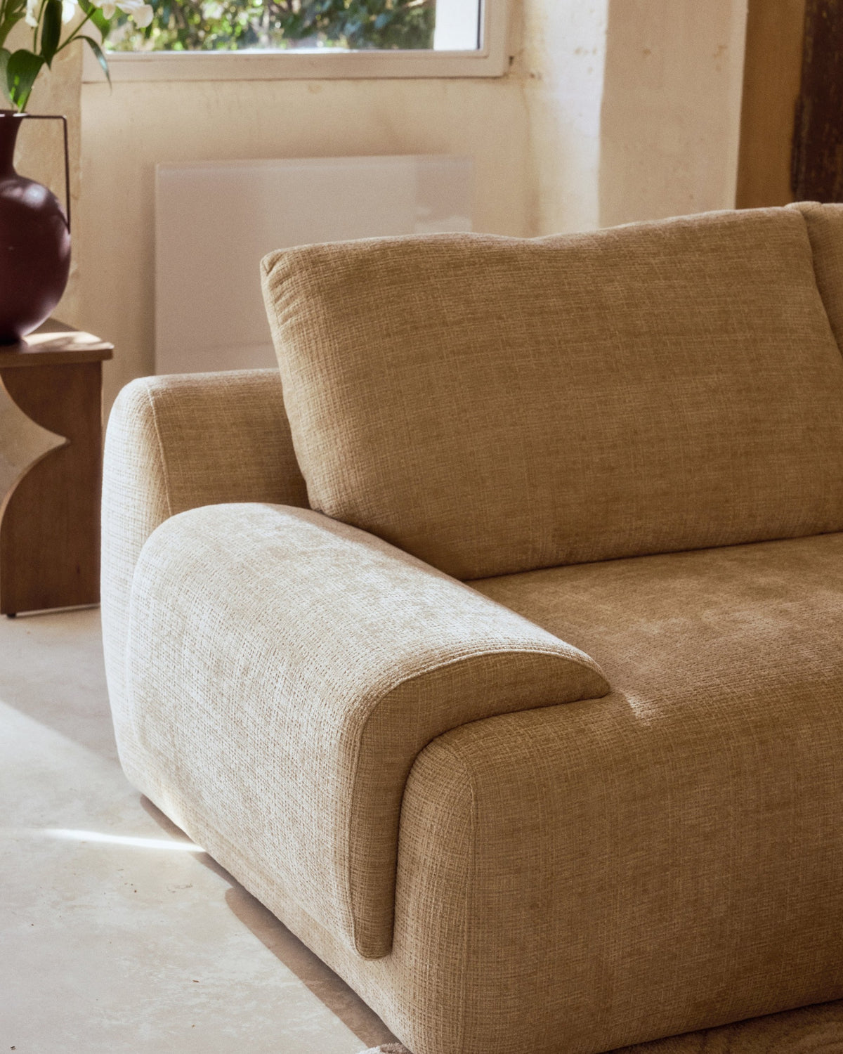 Nublo 3-seater sofa - Dune Beige Tweed