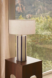 Lampe de table Zhoe en céramique - Blanc