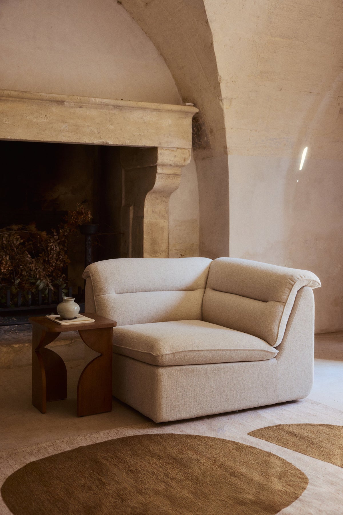 Fauteuil d'angle modulable  Pulp - Beige Sahara