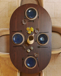 Table à manger Adriano en bois - Bois noyer