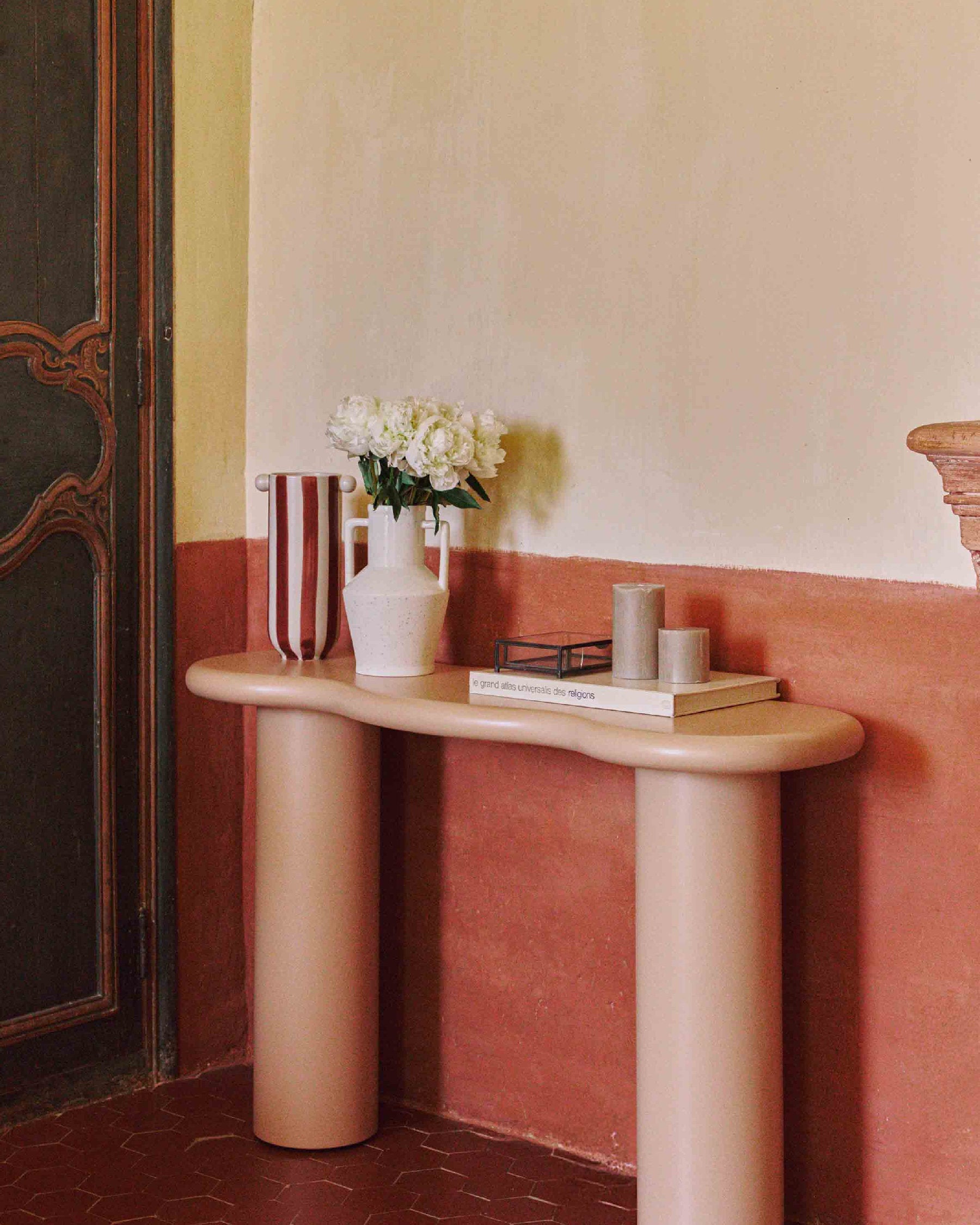 Console Onda en bois - Beige