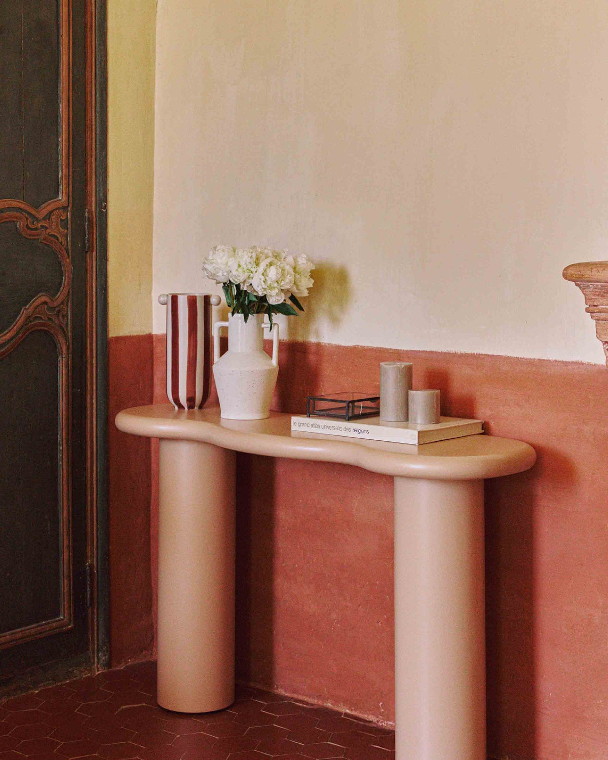 Console Onda en bois - Beige