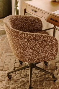 Chaise de bureau rotative Volta - Marron Pixel
