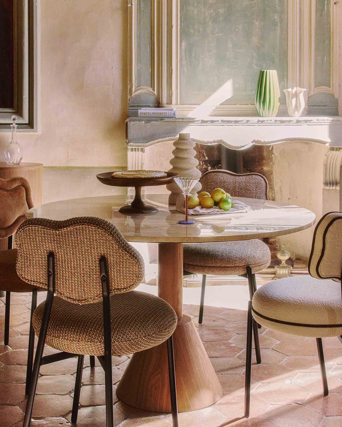 Vase Anar en céramique - Beige