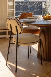 Chaise Arty texturée - Blanc écru